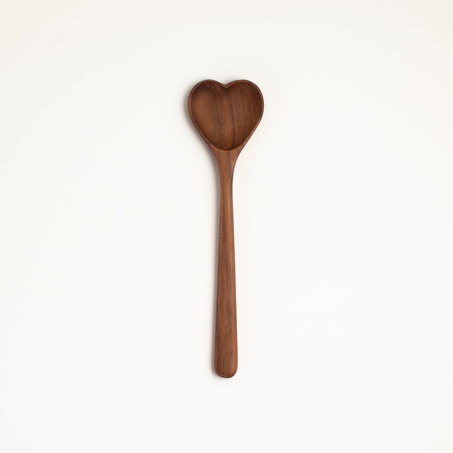 9.5" Walnut Heart Shaped Spoon