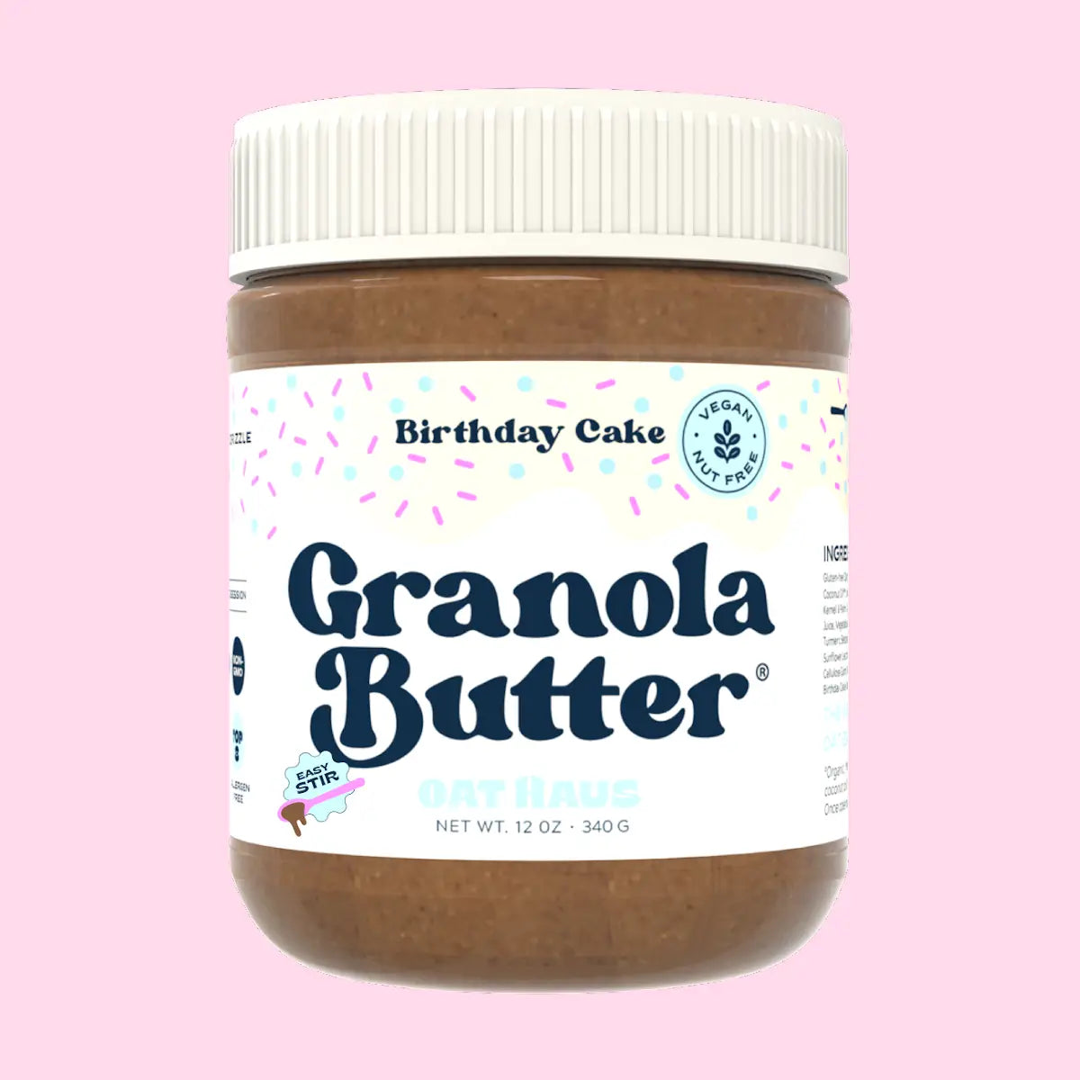 Birthday Cake Granola Butter