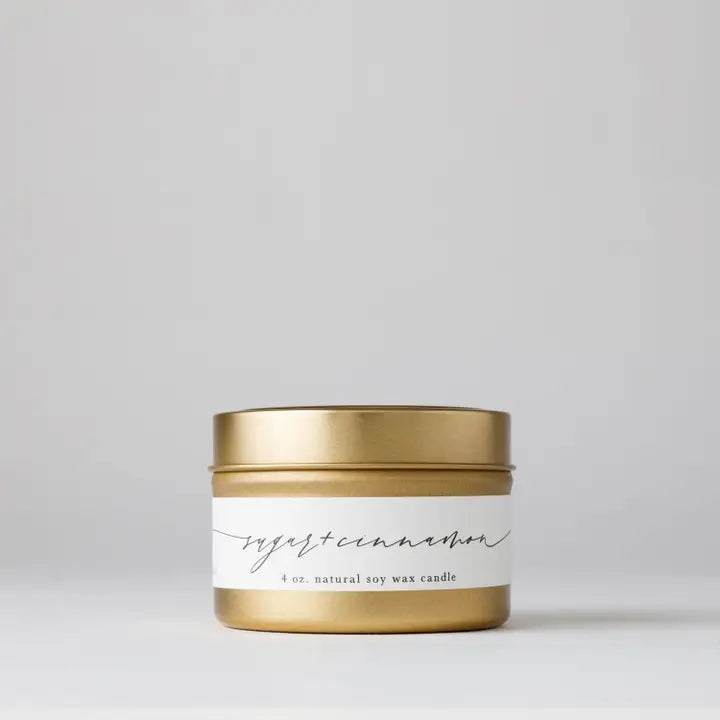 Sugar + Cinnamon: Tin Soy Candle