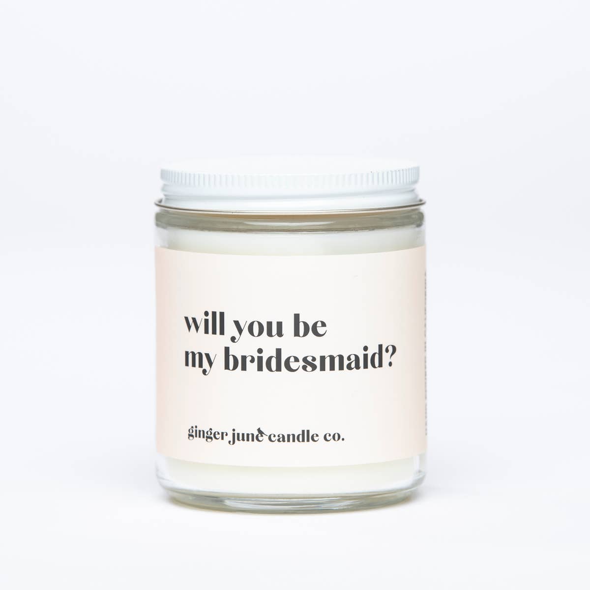 Will you be My Bridesmaid Candle