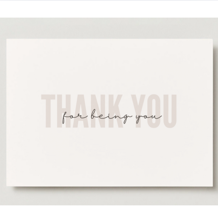 Beige Thank You