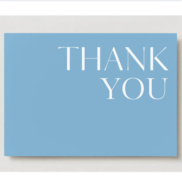 Blue Thank You