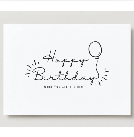 Black & White Birthday