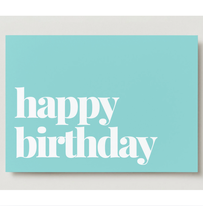 Blue Happy Birthday