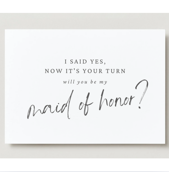 Maid-of-Honor Proposal