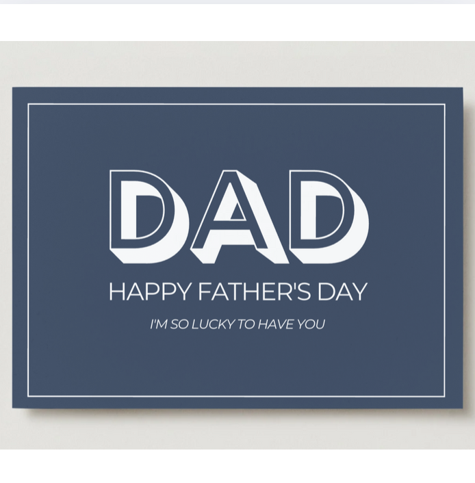 Dark Blue Fathers Day