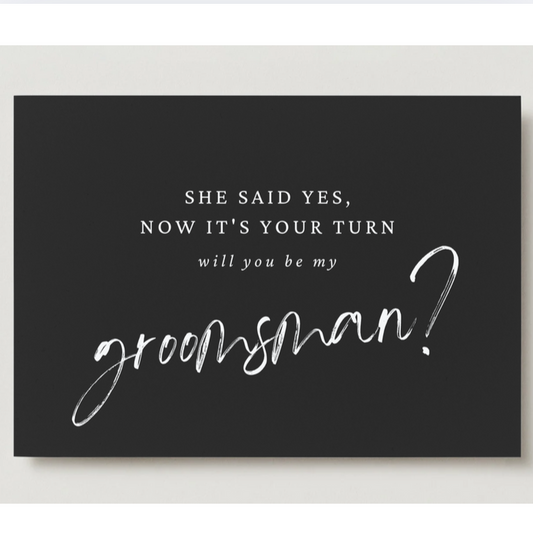 Groomsmen Proposal