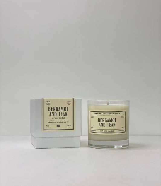 Bergamot and Teak Soy Candle