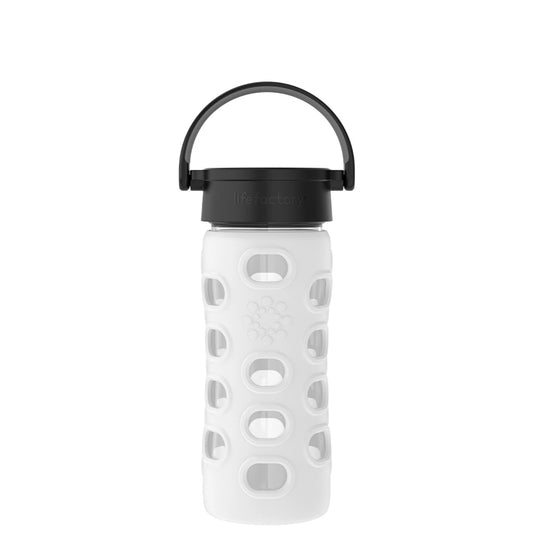 Glass Water Bottle  - Optic White