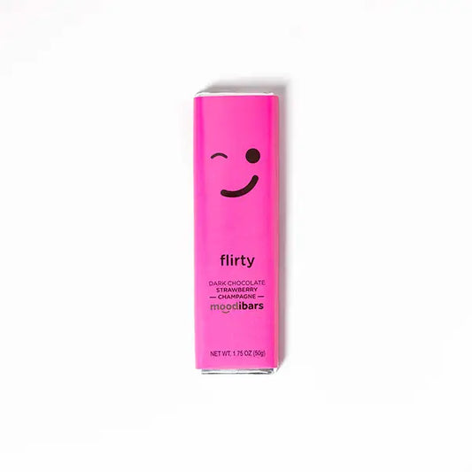 Moodibars Flirty Dark Chocolate Strawberry Champagne