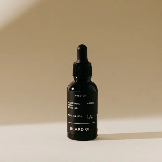 Argan Oil Infused Beard Oil - Leather