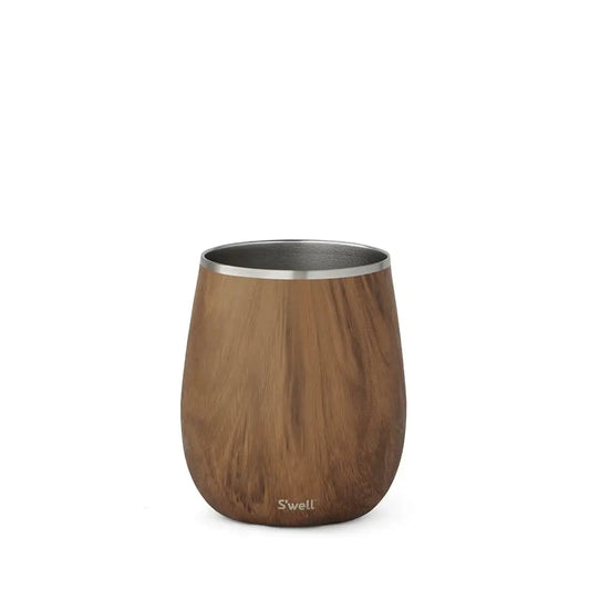 Teakwood Wine Glass