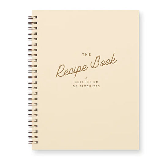 White Retro Recipe Book