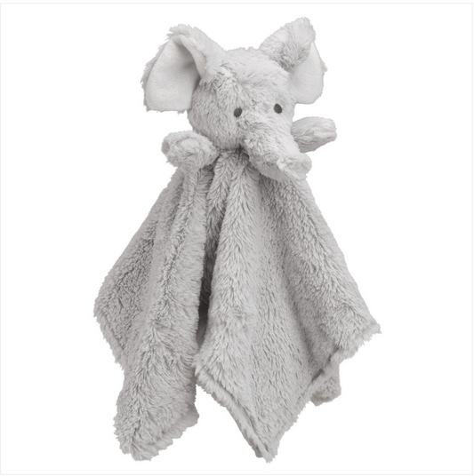 Gray Elephant Baby Security Blanket