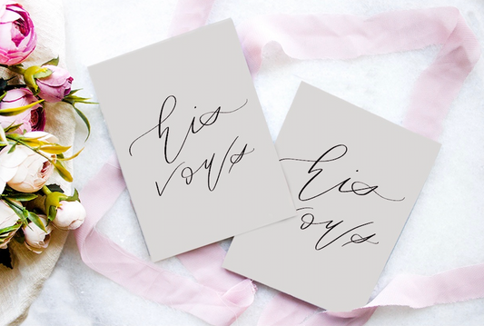 His and His Vow Book Set