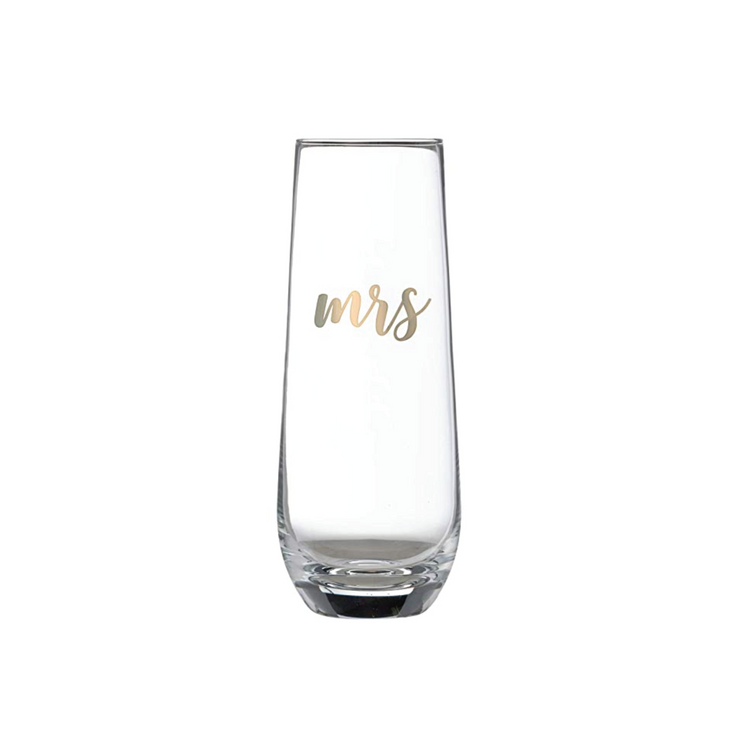 Mrs Champagne Glass Flute