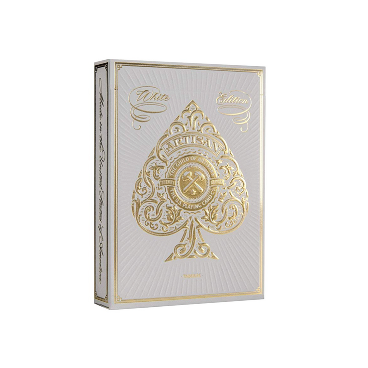 White & Gold Playing Cards