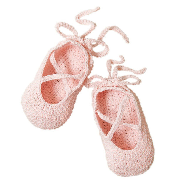 Hand-Crocheted Ballerina Slippers