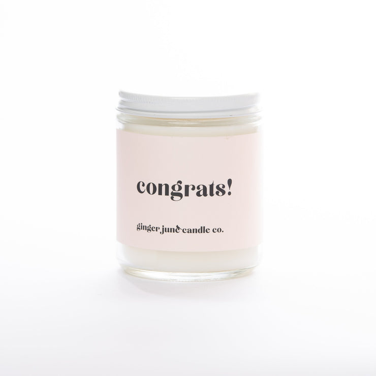 "Congrats" Blackberry + Amber Candle