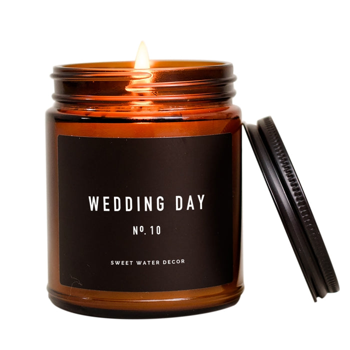 Wedding Day Amber Jar Candle